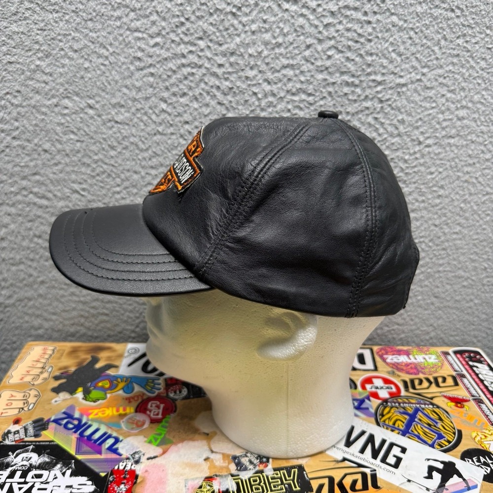 Harley Davidson Leather Hat‎ - Picture 2 of 6